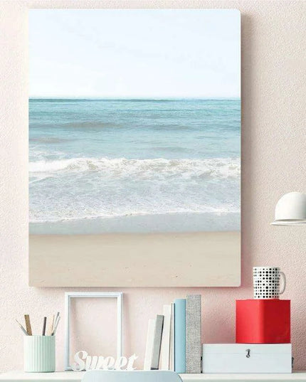 Tranquil Coastal Retreat Canvas Art Collection for Calming Home and Office Environments