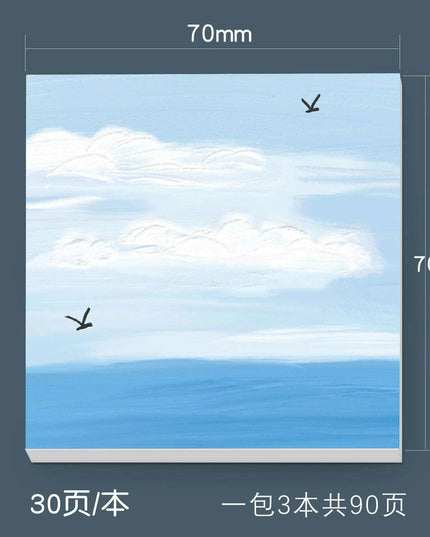 Serene Landscapes Sticky Note Pads for Effortless Organization