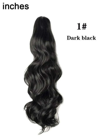 Effortless Glamour Long Wavy Clip-In Ponytail Extension for Instant Transformation