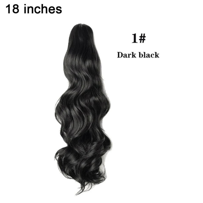 Effortless Glamour Long Wavy Clip-In Ponytail Extension for Instant Transformation