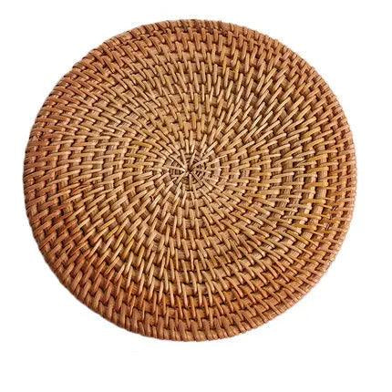 Handcrafted Sustainable Rattan Coasters - Eco-Friendly Drink Accessories for Every Occasion