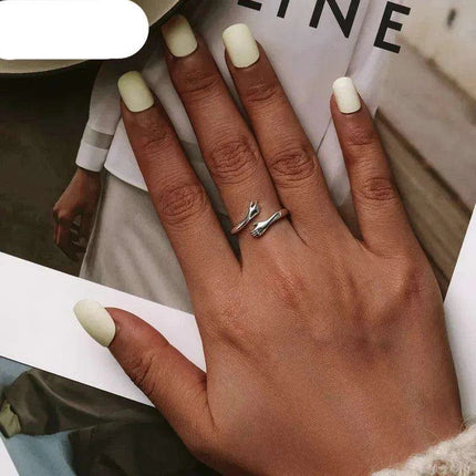 Eternal Warmth Adjustable Hand Hug Ring - A Token of Unending Affection