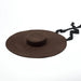 Extra Large Red Wool Fedora Hat with 15cm Brim - Stylish Flat Top