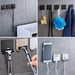 Stylish Stainless Steel Razor Holder with Hassle-Free Adhesive Mount - Keep Your Space Tidy and Neat