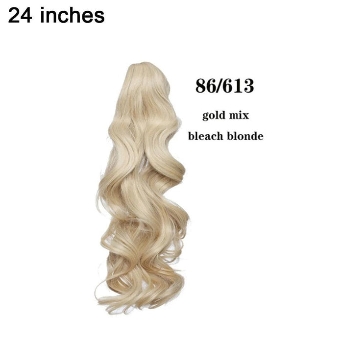 Effortless Glamour Long Wavy Clip-In Ponytail Extension for Instant Transformation