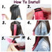 24" Colorful Ombre Clip-In Hair Extensions - Benehair Vibrant Synthetic Hairpiece