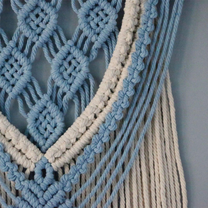 Vibrant Bohemian Dreamcatcher Wall Art with Intricate Macrame Detailing