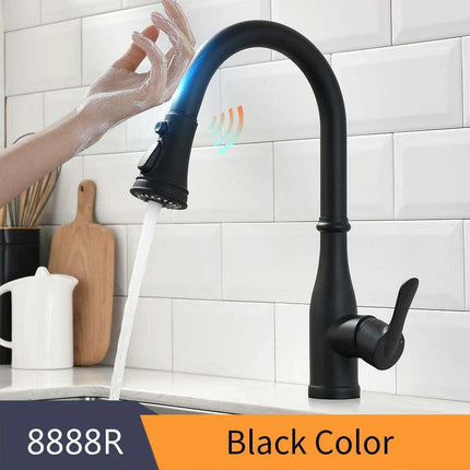 Smart Touch Sensor-Enabled Rotating Kitchen Faucet with Innovative Design
