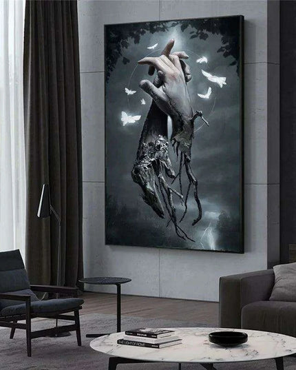 Sophisticated Elegance: Withered Touch Canvas Print for a Stylish Home Transformation