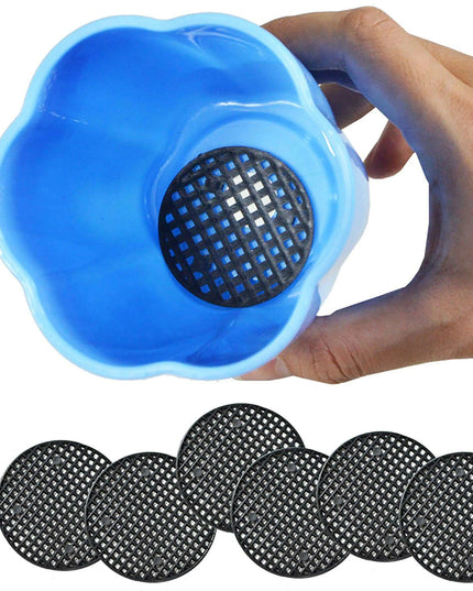 Garden Optimizer: 10-Pack Durable Mesh Drainage Cushions for Circular Planters