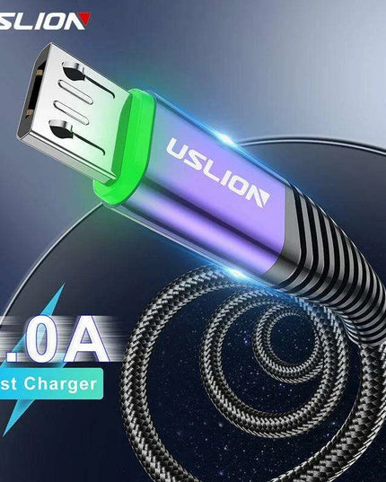 Lightning Speed 5A LED Micro USB Charging Cable - Stylish Data Sync with Illuminated Features