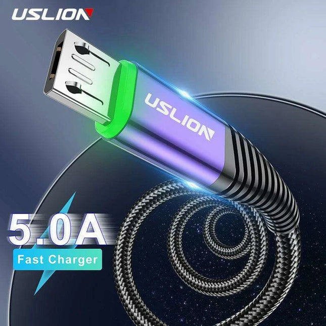 Lightning Speed 5A LED Micro USB Charging Cable - Stylish Data Sync with Illuminated Features