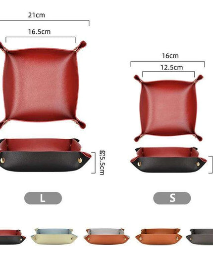 Elegant Leather Catchall Tray for Jewelry and Daily Essentials - Chic Storage Solution