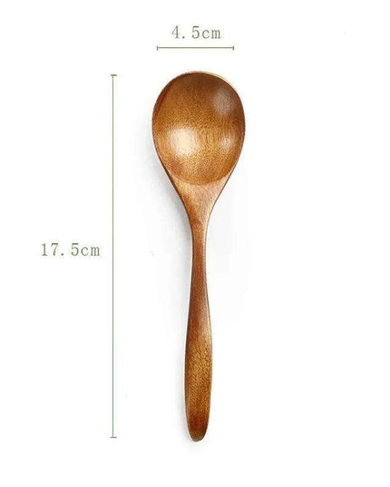 Eco-Friendly Bamboo Spoon for Kids - Perfect Kitchen Utensil for Soups, Rice, and Treats