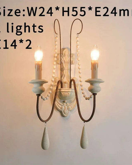 Nordic Elegance: Customizable Vintage Grey Wooden Chandelier