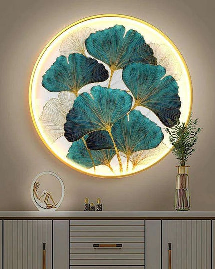 Ginkgo Leaf Serenity: Modern LED Wall Lamp for Stylish Home Illumination