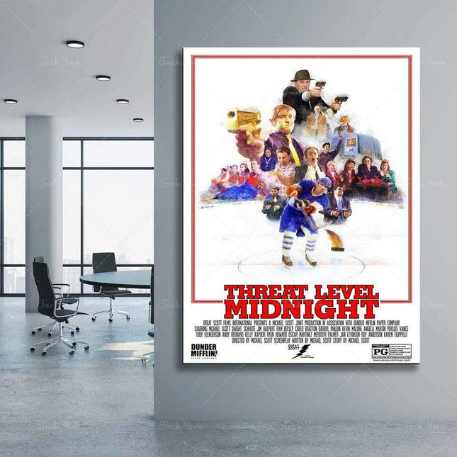 Threat Level Midnight: A Humorous Tribute to The Office Art Print