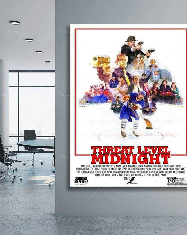 Threat Level Midnight: A Humorous Tribute to The Office Art Print