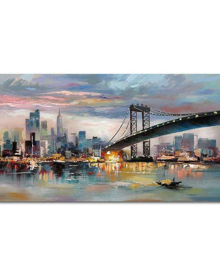 City Vibes: Dynamic Urban Oil Canvas Art for Modern Interiors