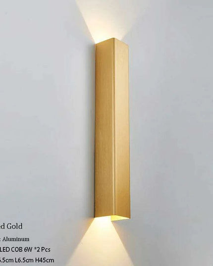 Elegant Gold LED Wall Sconce for Modern Indoor Lighting