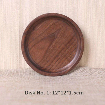Luxury Black Walnut Serving Tray Collection - Exquisite Tableware for Upscale Dining