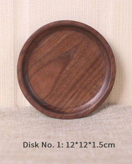 Luxury Black Walnut Serving Tray Collection - Exquisite Tableware for Upscale Dining