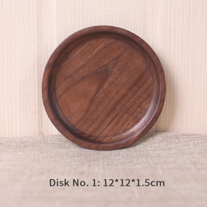 1 Piece Handcrafted Natural Black Walnut Serving Tray in Various Sizes