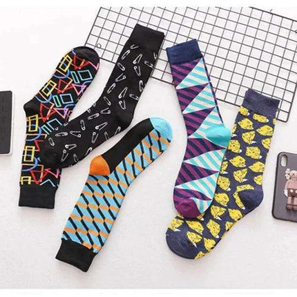 Colorful Tongue Graphic Skateboard Socks for Women - Stylish Fun Addition