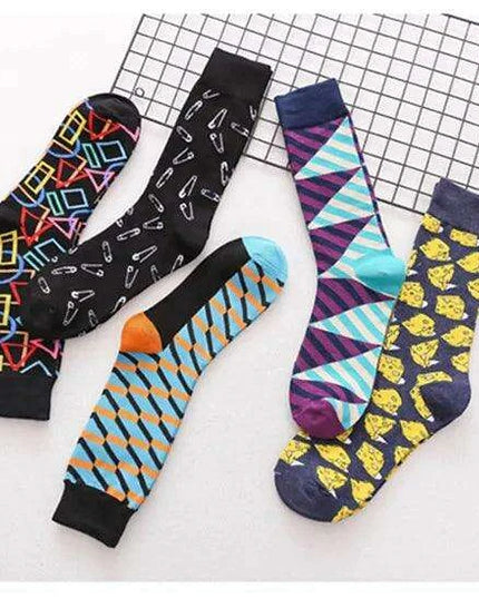Colorful Tongue Graphic Skateboard Socks for Women - Stylish Fun Addition