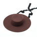 Elegant Wool Boater Hat - Fashionable Wide Brim Felt Hat with Stylish Ribbon for Men and Women - Essential Winter Outdoor Accessory