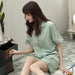 Women's Lounge Sleepwear Set - Short Sleeve Pajamas