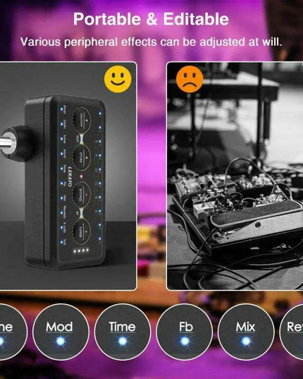 Portable Guitar Amplifier with Delay Effects - Lekato PA-1