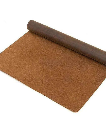 Exquisite Genuine Cowhide Leather Extra-Large Mouse Pad - Elegant Desk Mat for Gamers & Professionals