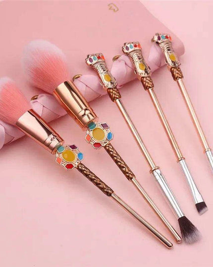 Infinity Gauntlet Beauty Brush Set - Marvel-Inspired Makeup Tools for Superhero Fans