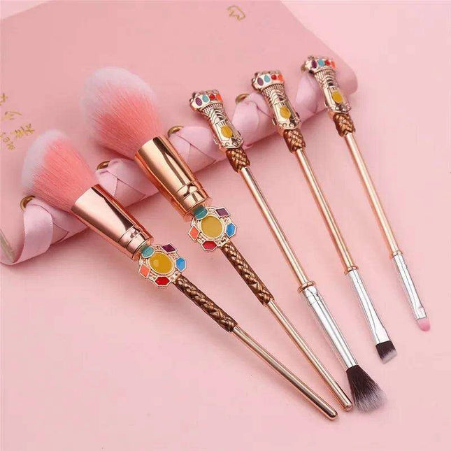 Infinity Gauntlet Beauty Brush Set - Marvel-Inspired Makeup Tools for Superhero Fans