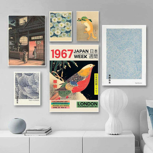 Yayoi Kusama Infinity Dots Abstract Canvas Art - Modern Wall Decor for Stylish Interiors