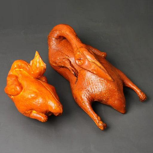 Lifelike Miniature Roast Duck and Chicken Table Centerpiece for Culinary Decor