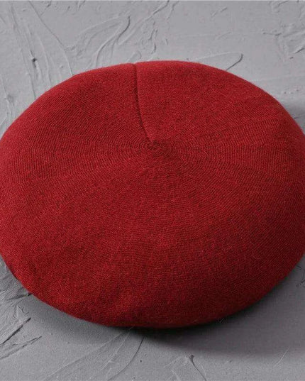 Elegant Cashmere Blend Beret - Trendy Winter Hat for Fashion-Forward Women