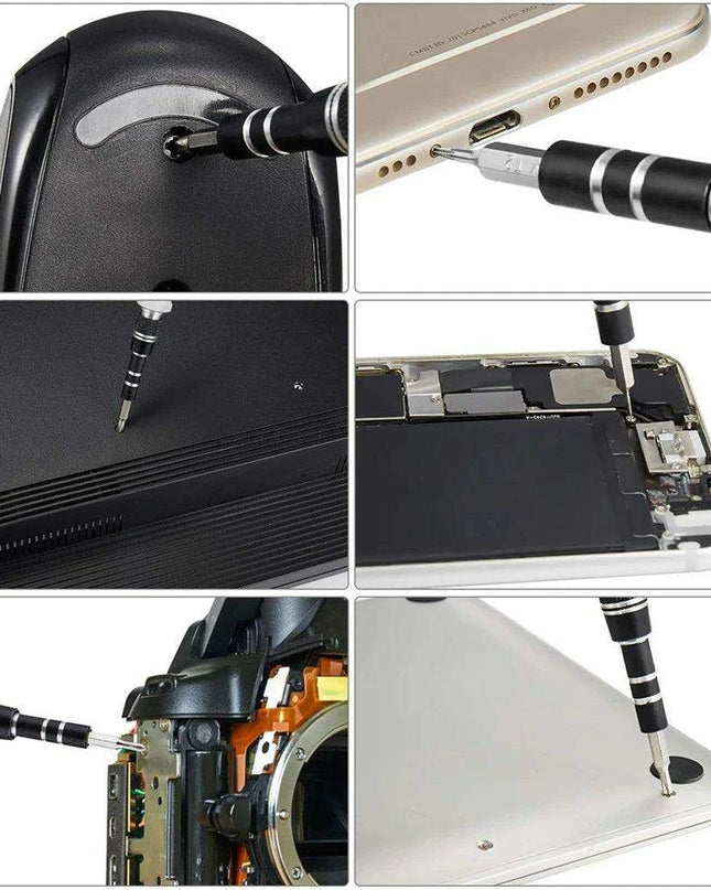 110-Piece Magnetic Precision Tool Set for Home and Professional Repairs in Sturdy Stainless Steel