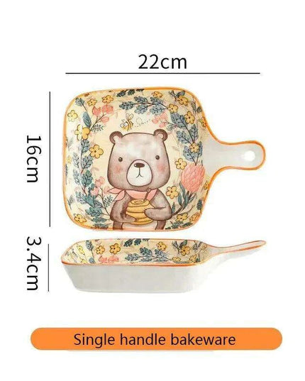 Whimsical Woodland Creatures Ceramic Dining Set for Enchanting Meals