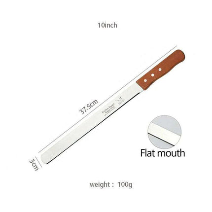 Gourmet Artisan Bread Knife Collection: Elegant Wooden Handle Duo