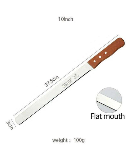 Gourmet Artisan Bread Knife Collection: Elegant Wooden Handle Duo