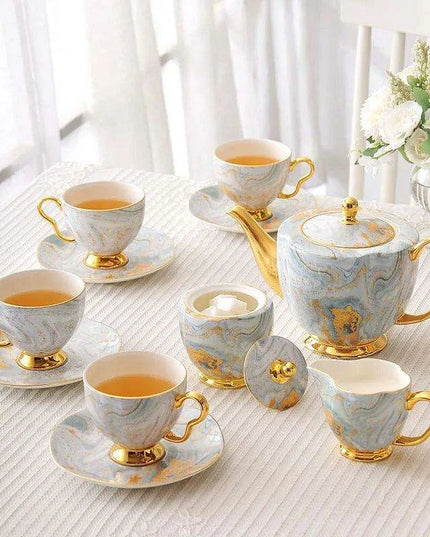 Refined English Bone China Tea Set: Elevate Your Afternoon Tea Experience