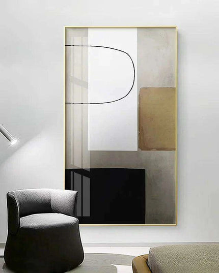 Customizable Geometric Canvas Art: Modern Abstract Design for Stylish Home Interiors