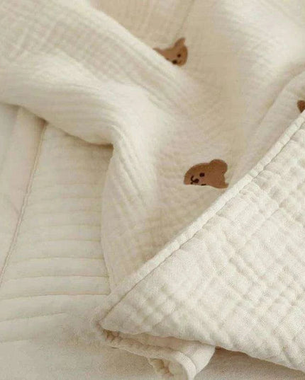 Cozy Bear Cotton Infant Sleep Wrap - Adorable Blanket for Sweet Dreams