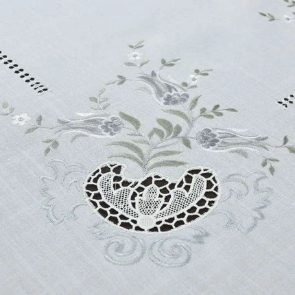 Tulip Elegance Embroidered Table Linens Collection