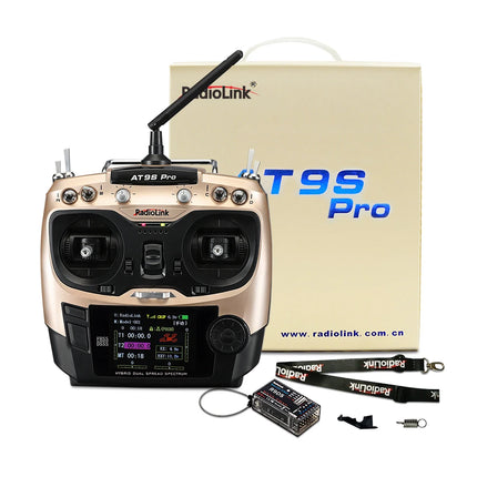 RadioLink AT9S PRO 2.4G 12CH Transmitter & R9DS Receiver for Drones