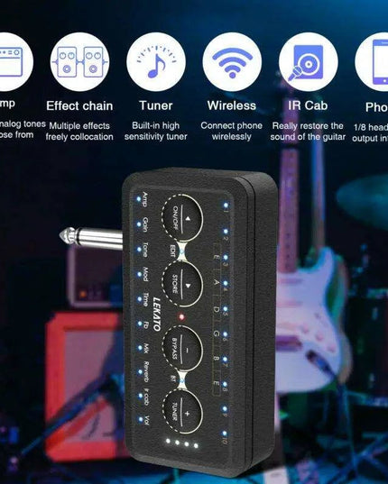 Portable Guitar Amplifier with Delay Effects - Lekato PA-1