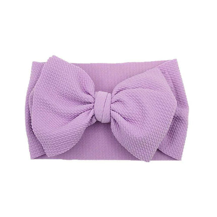 Chic Oversized Bow Turban Headband for Fashion-Forward Baby Girls