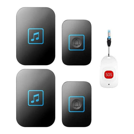 Advanced Wireless Doorbell System with Emergency Alert and Universal Plug Compatibility